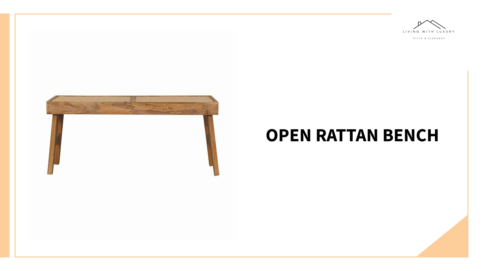 Open Rattan Bench by@Outfy