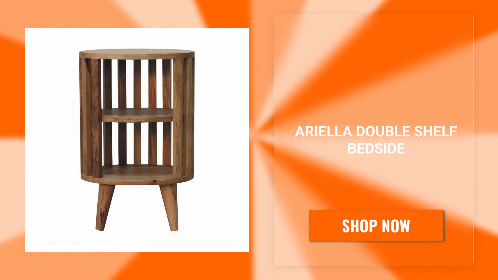 Ariella Double Shelf Bedside by@Outfy