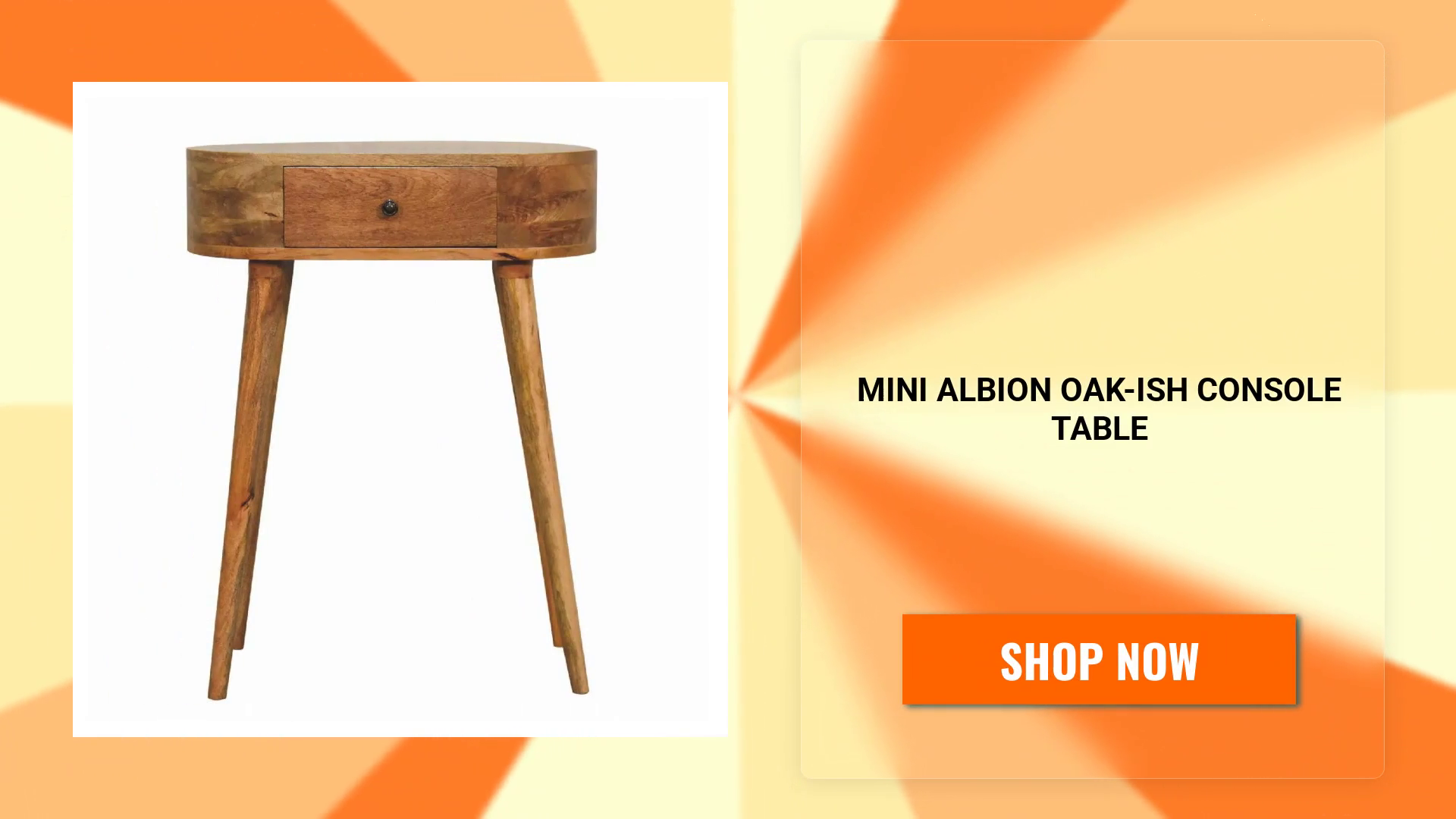 Mini Albion Oak-ish Console Table by@Outfy