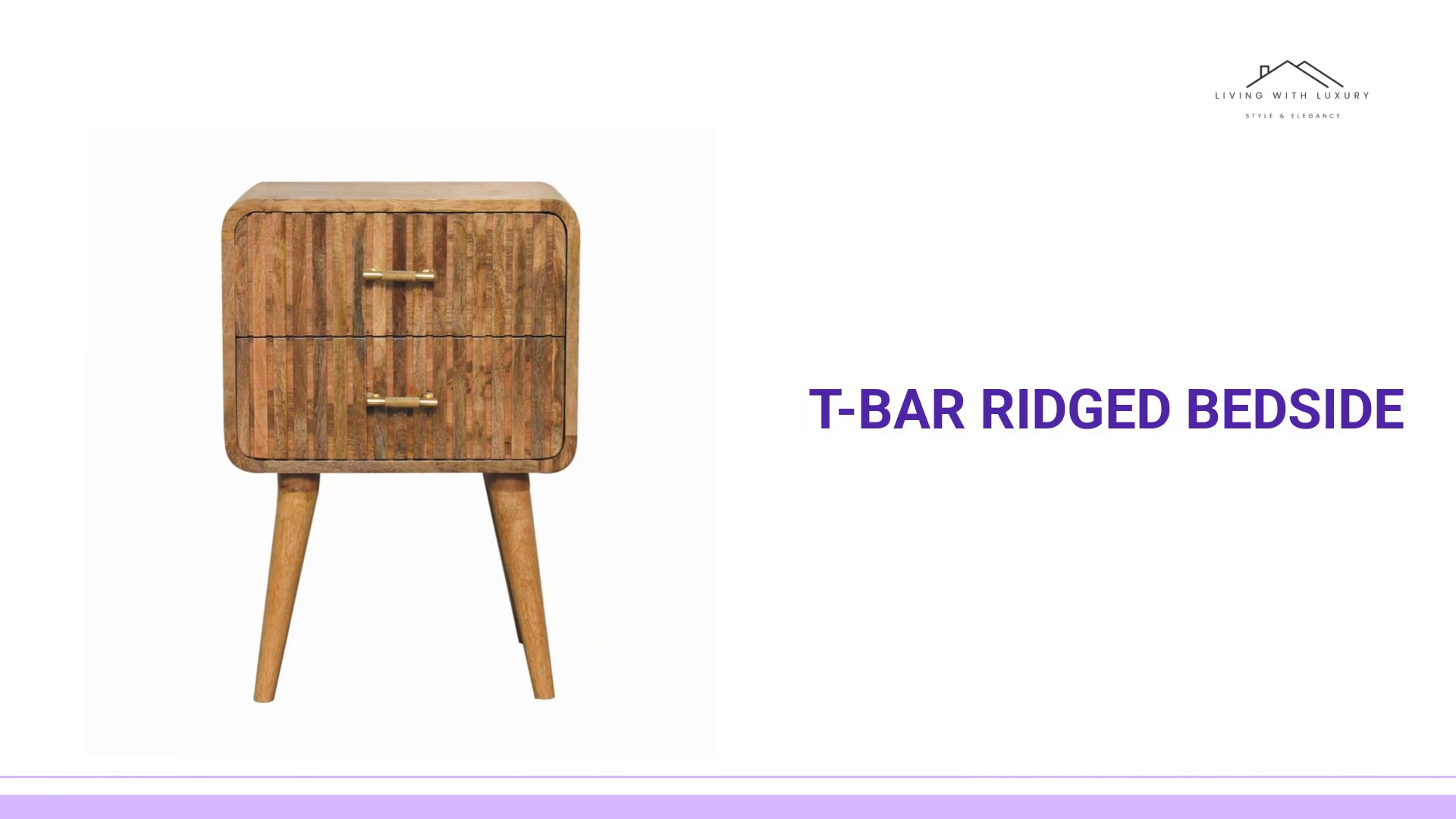 T-bar Ridged Bedside by@Outfy