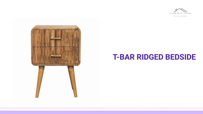 T-bar Ridged Bedside by@Outfy