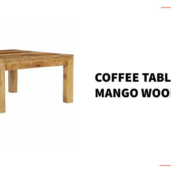 Coffee Table Solid Mango Wood by@Outfy
