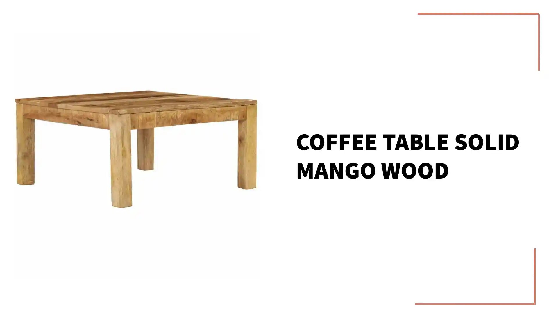 Coffee Table Solid Mango Wood by@Outfy