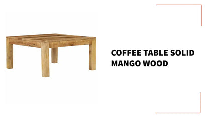 Coffee Table Solid Mango Wood by@Outfy