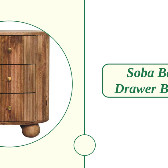 Soba Ball 3 Drawer Bedside by@Outfy