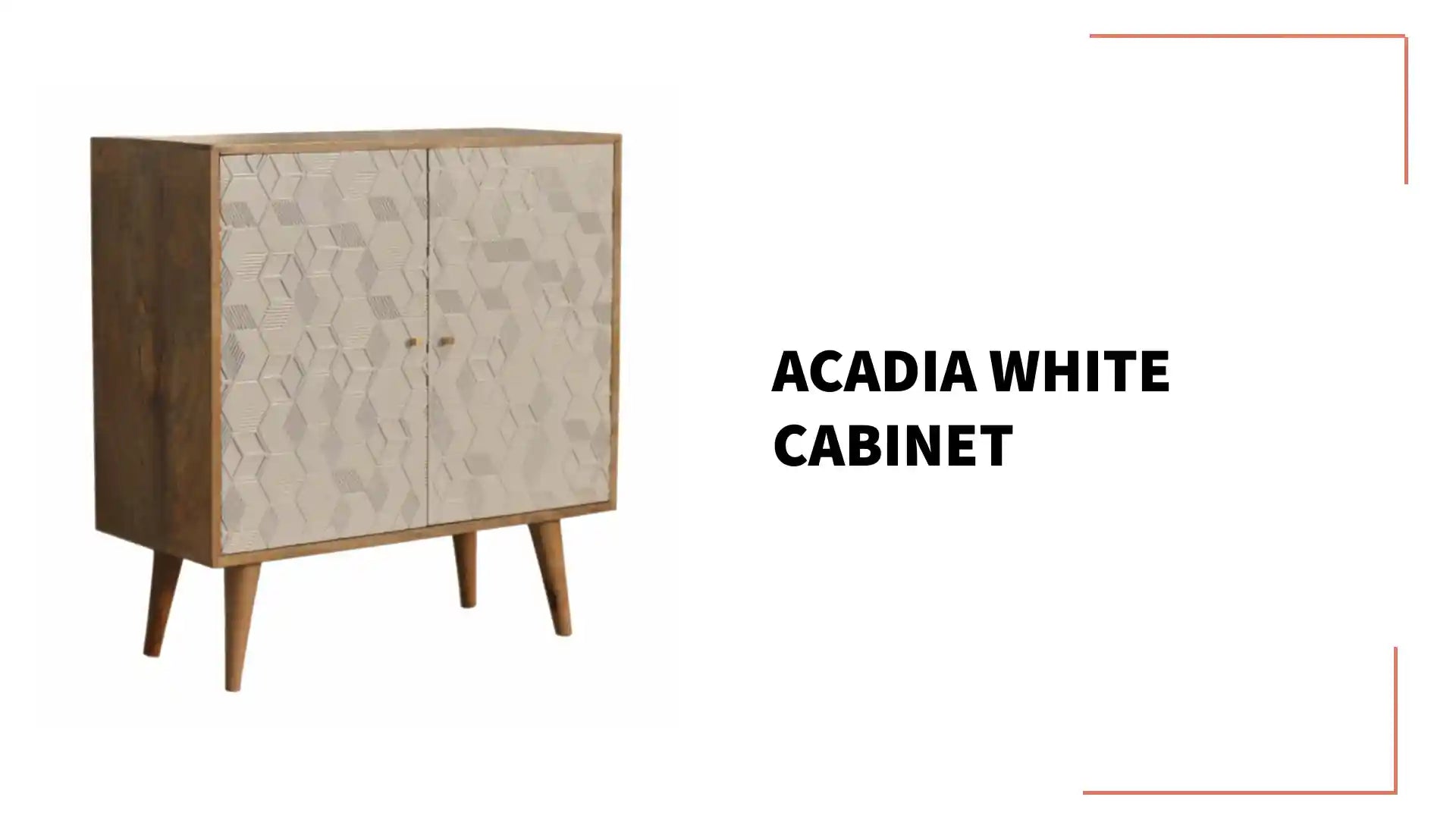 Acadia White Cabinet by@Outfy