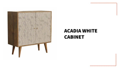 Acadia White Cabinet by@Outfy