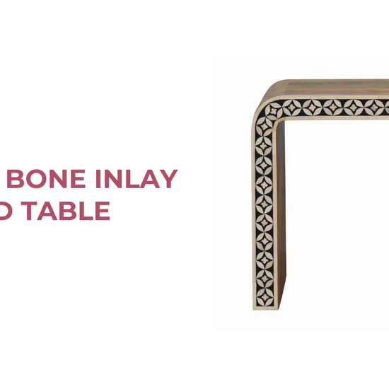 Edessa Bone Inlay End Table by@Outfy