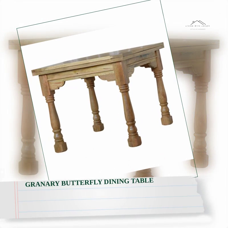 Granary Butterfly Dining Table by@Outfy