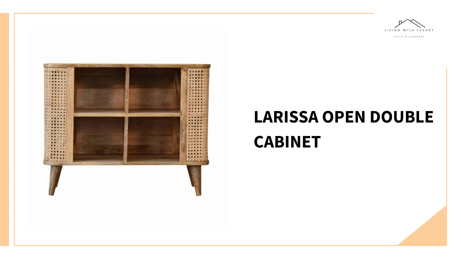 Larissa Open Double Cabinet by@Outfy