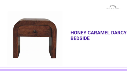 Honey Caramel Darcy Bedside by@Outfy