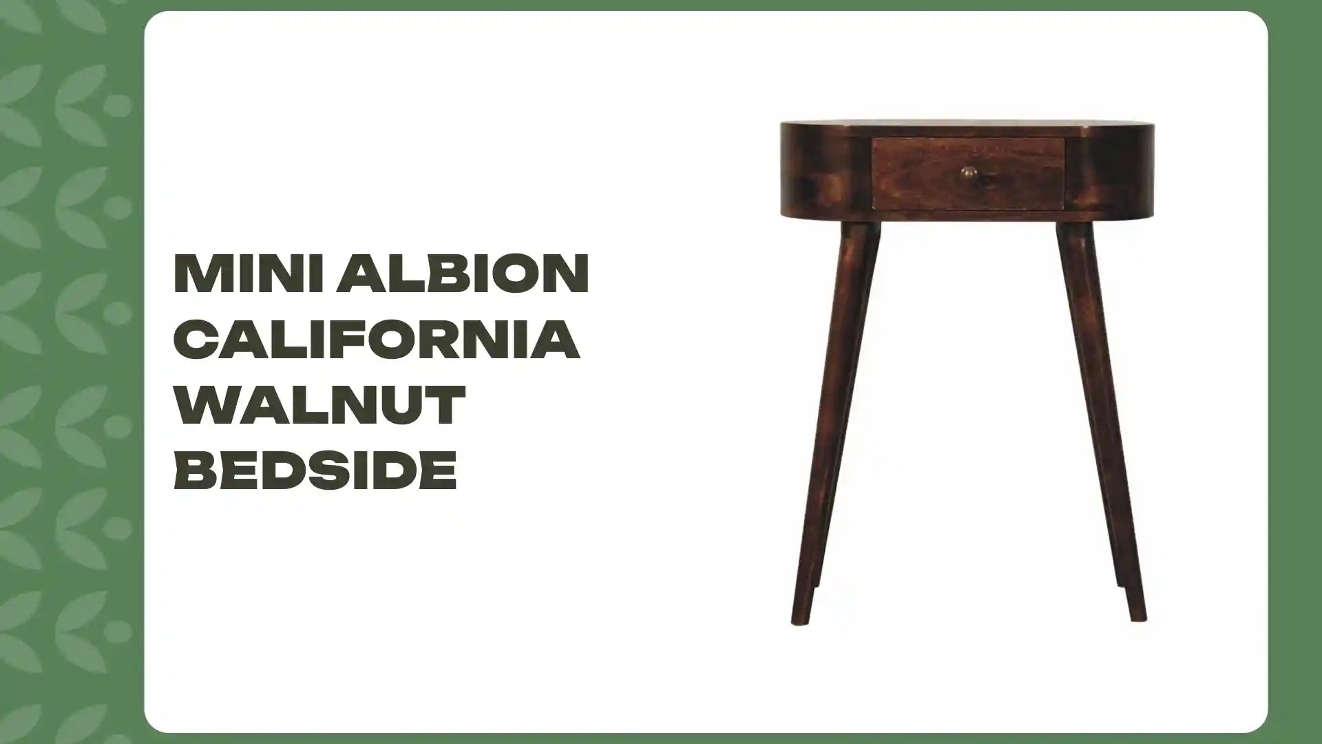 Mini Albion California Walnut Bedside by@Outfy