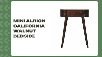 Mini Albion California Walnut Bedside by@Outfy