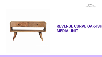 Reverse Curve Oak-ish Media Unit by@Outfy