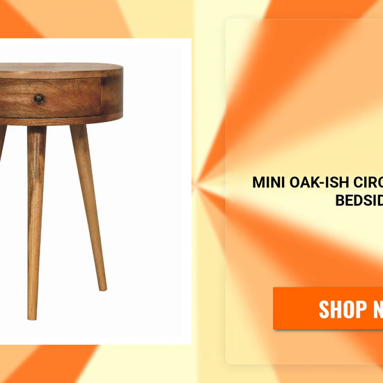 Mini Oak-ish Circular Shape Bedside by@Outfy