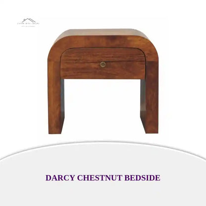 Darcy Chestnut Bedside by@Outfy