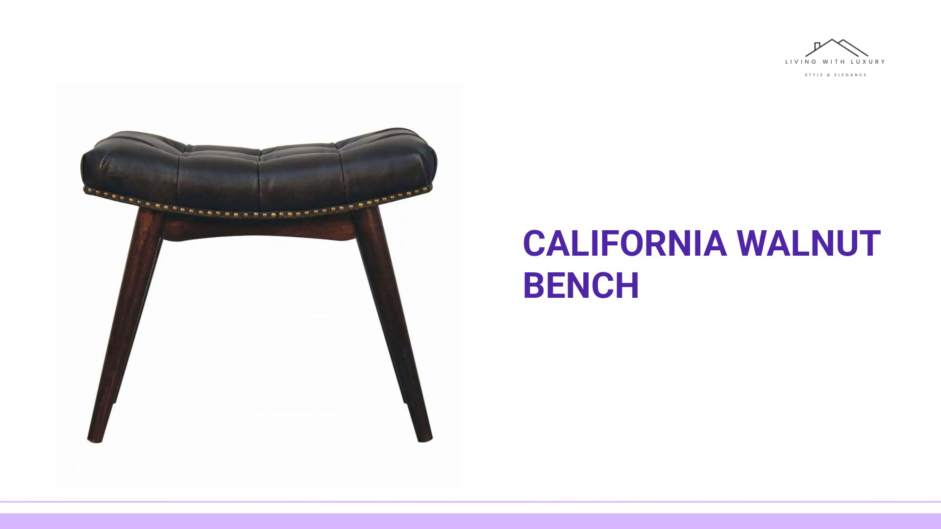 California Walnut Bench by@Outfy