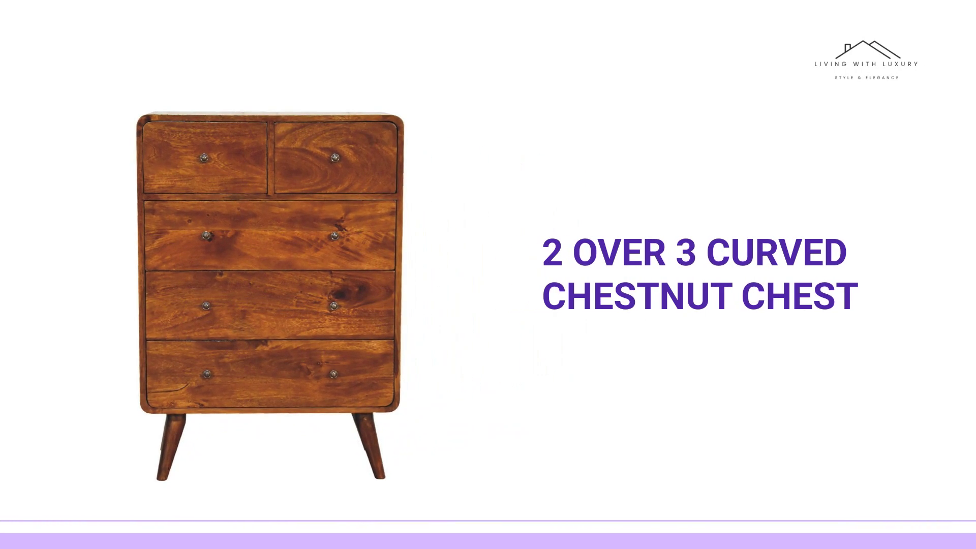 2 over 3 Curved Chestnut Chest by@Outfy