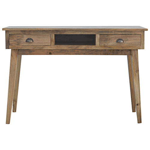 2 Drawer Shell Writing Desk in a Stylish Home Office Setup