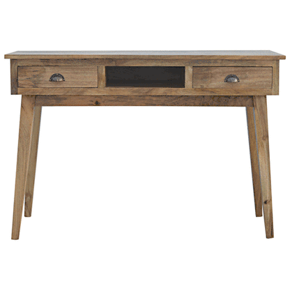 2 Drawer Shell Writing Desk in a Stylish Home Office Setup