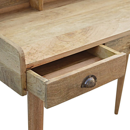 Gallery Back Shell Writing Desk in Modern Home Office Setup