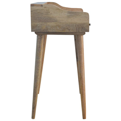 Gallery Back Shell Writing Desk in Modern Home Office Setup
