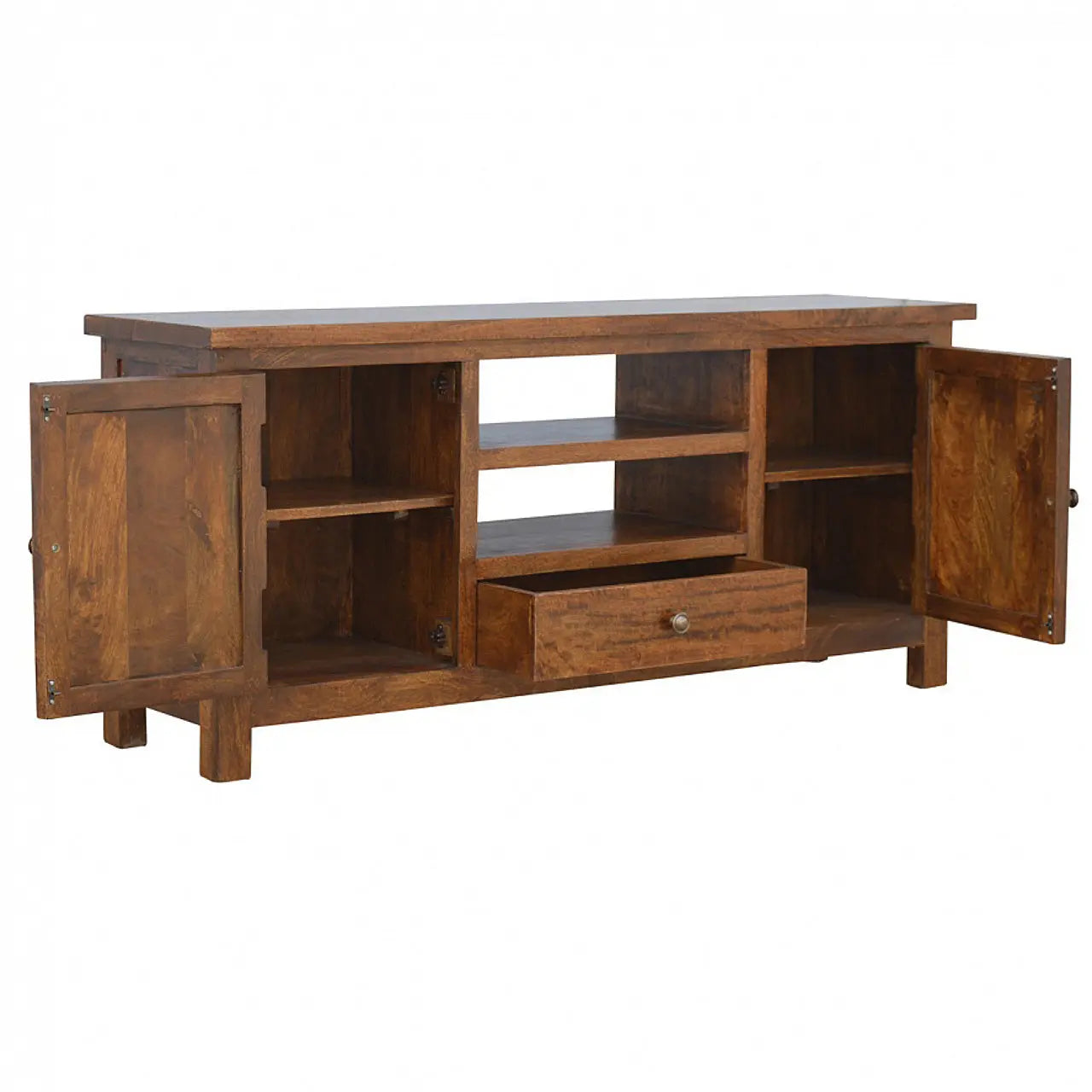 Solid Wood Media Unit Living with Luxury
