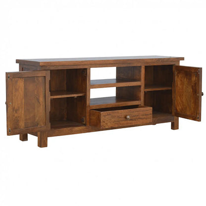 Solid Wood Media Unit Living with Luxury