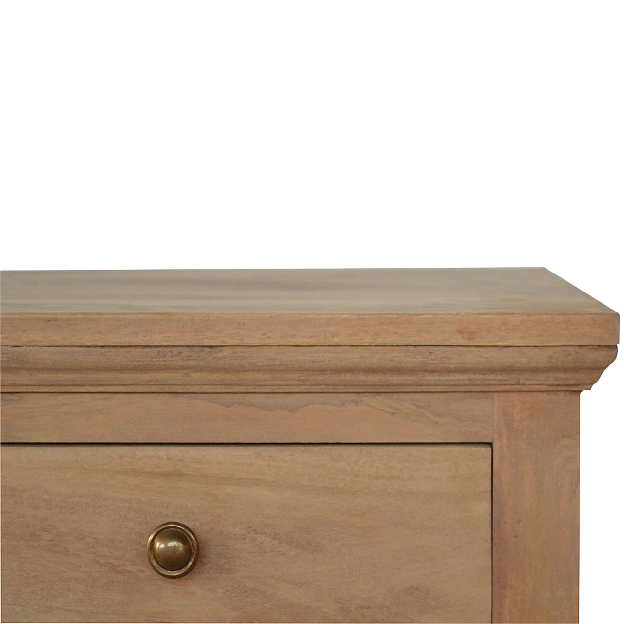 3 Drawer Mango Wood Bedside Table Living with Luxury