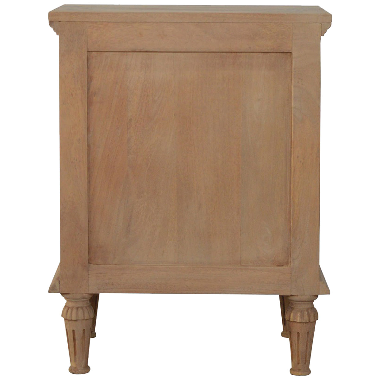 3 Drawer Mango Wood Bedside Table Living with Luxury
