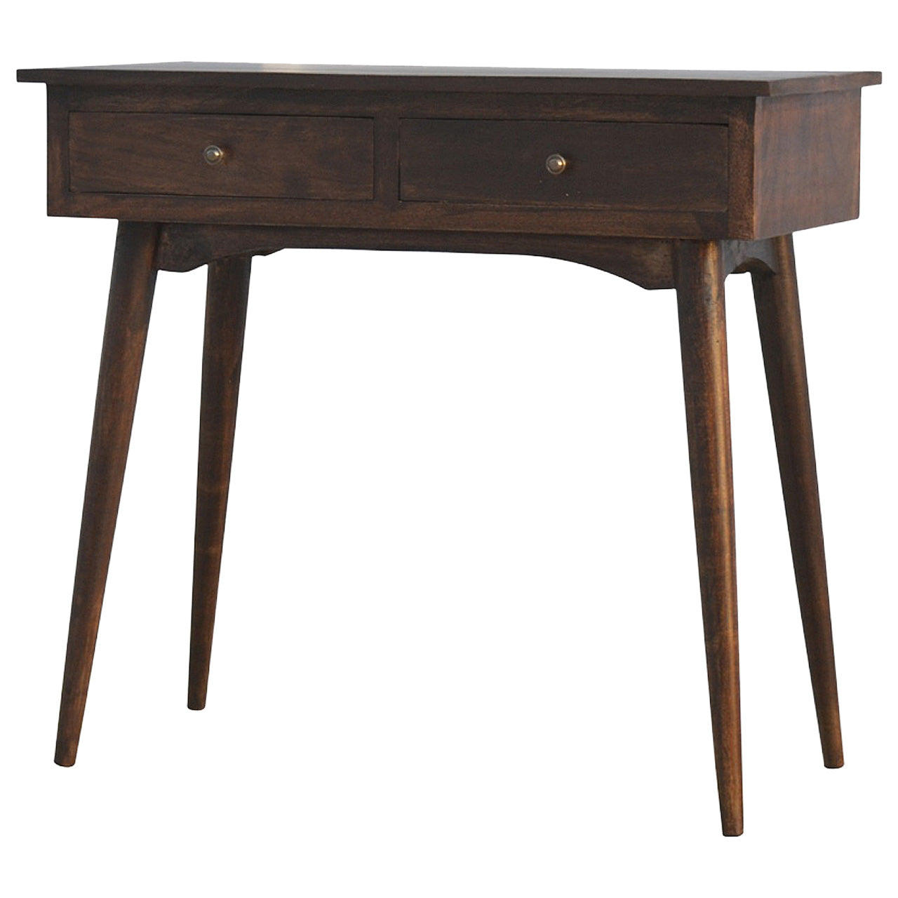 2 Drawer Walnut Hallway Console Living with Luxury
