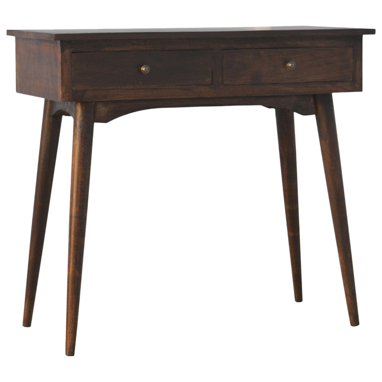 2 Drawer Walnut Hallway Console Living with Luxury