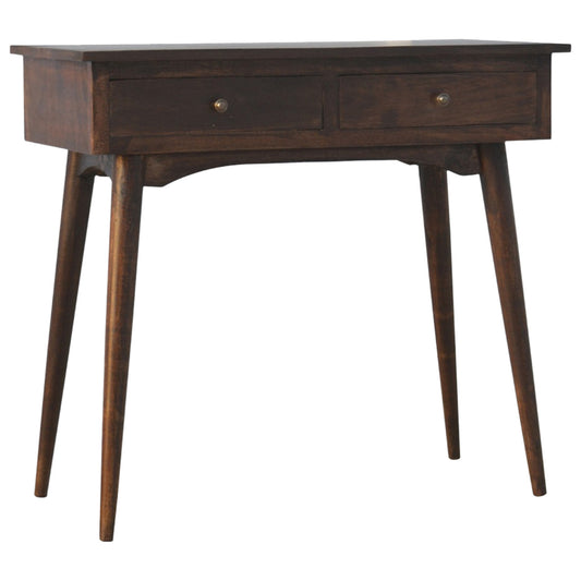2 Drawer Walnut Hallway Console Living with Luxury