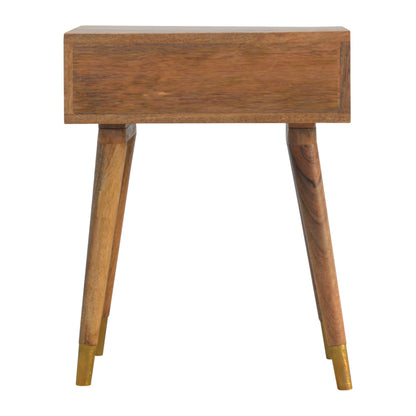 1 Drawer Gold Brass Bedside - Living with Luxury