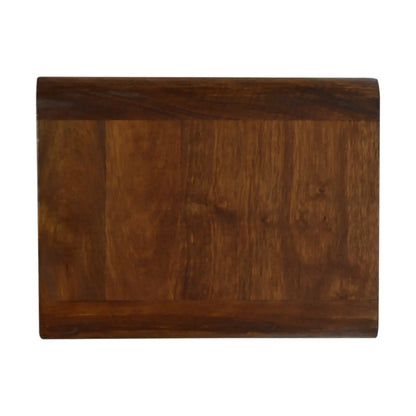Floating Curved Chestnut Bedside - Living with Luxury