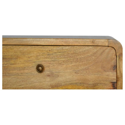 Oak-ish 2 Drawer Floating Bedside - Living with Luxury
