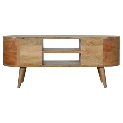 Rounded Entertainment Unit - Living with Luxury